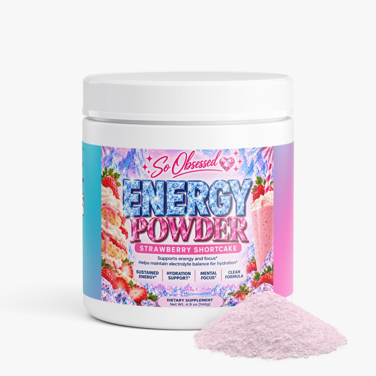 Energy Powder (Strawberry Shortcake)
